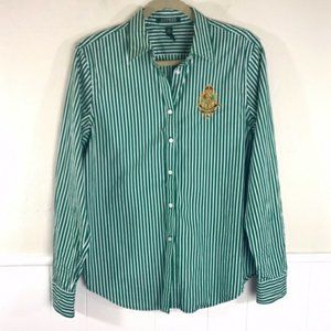 Polo Ralph Lauren Ellen Crest Logo Stripe Women's Shirt